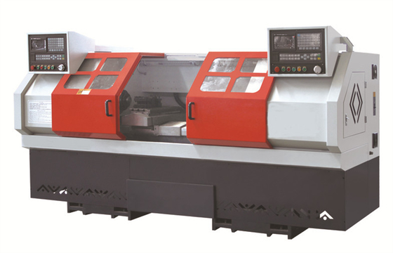 Двойная машина токарного станка CNC шпинделя, головная продевая нитку машина горизонтальные 2